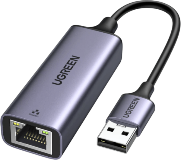 Adaptateur Ugreen Aliminium USB 3.0 vers RJ45 Ethernet gigabit (50922)