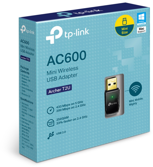 Prix Adaptateur USB Wi-Fi TP-Link AC600 double bande (ARCHERT2U) -  150.00 -  150.00 – Image 2