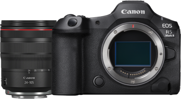 Appareil photo hybride Canon EOS R5 Mark II + Objectif RF 24-105mm F4L IS USM (6536C016AA)