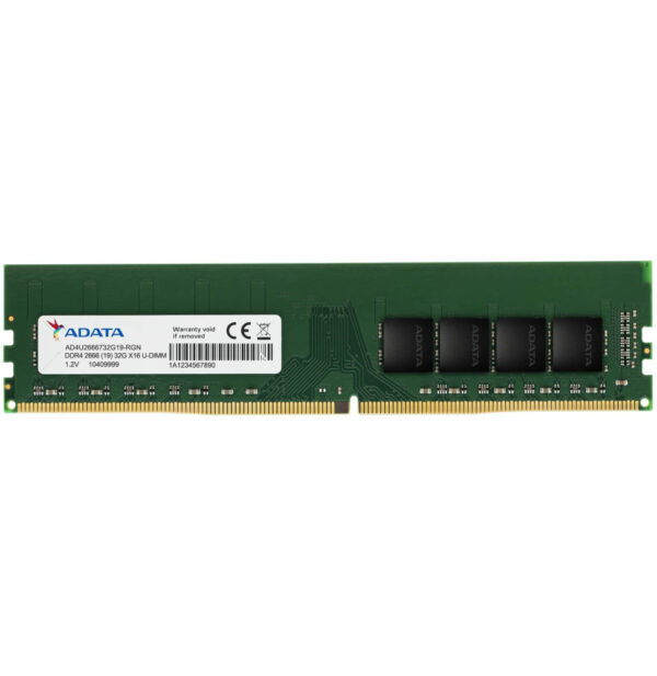 Barrette mémoire ADATA U-DIMM 8GB DDR4 2666 MHz - PC Bureau (AD4U26668G19-SGN)