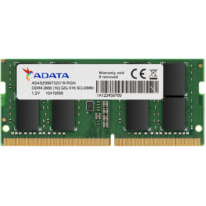 barrette memoire adata ddr4 2666 udimm 4gb 512mx8 pc bureau ad4s2666w4g19 s