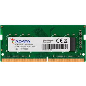 barrette memoire adata so dimm 16gb ddr4 3200 mhz pc portable ad4s320016g22 sgn