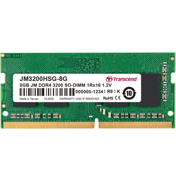 Prix Barrette mémoire Transcend SO-DIMM 8GB DDR4-3200 MHz - Pc Portable (JM3200HSG-8G) -  - 