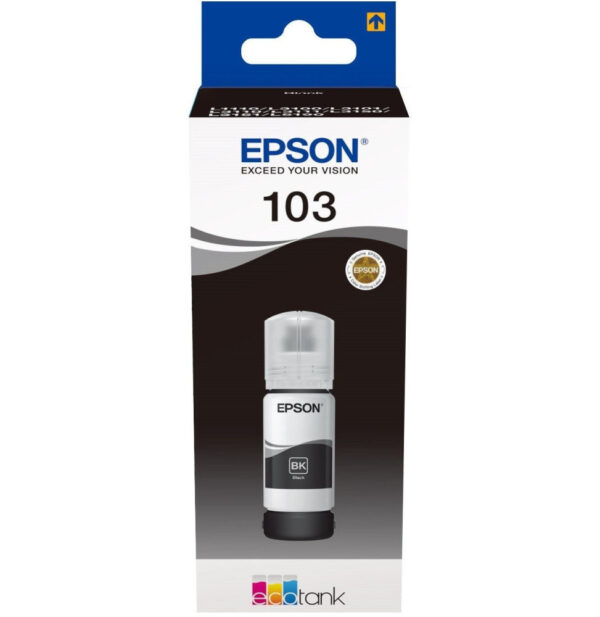 Prix Epson 103 Noir - Bouteille d'encre Epson EcoTank d'origine (C13T00S14A) -  151.00 -  151.00