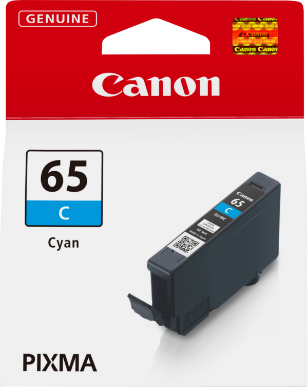 Canon CLI-65C Cyan - Cartouche d'encre Canon d'origine (4216C001AA)