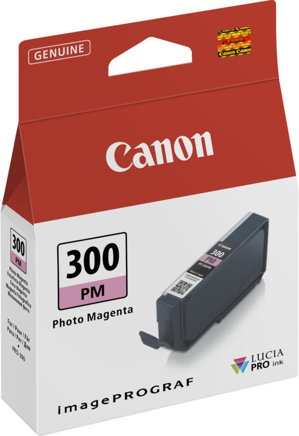 Canon PFI-300PM Magenta photo - Cartouche d'encre Canon d'origine (4198C001AA)