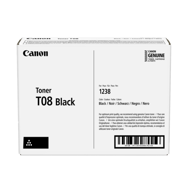 Canon T08 Noir - Toner Canon d'origine (3010C006)