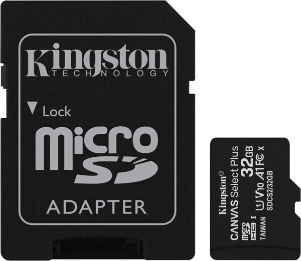 Carte mémoire Kingston Canvas Select Plus 32 Go MicroSDHC UHS-I Classe 10 (SDCS2/32GB) – Image 2