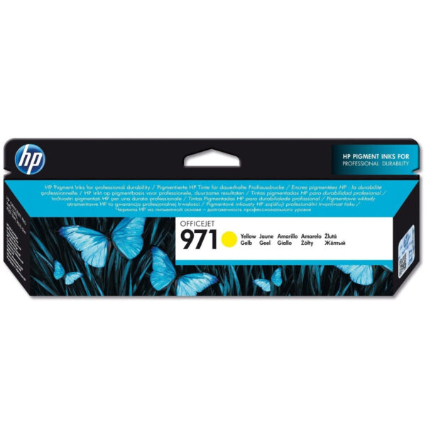 HP 971 Jaune - Cartouche d'encre HP d'origine (CN624AE)