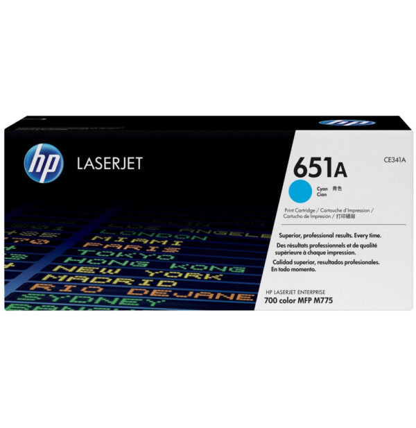 HP 651A Cyan (CE341A) - Toner HP LaserJet d'origine