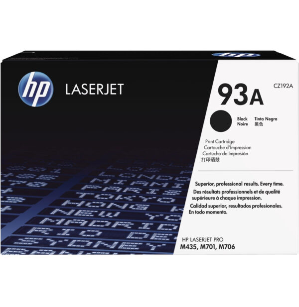 HP 93A Noir (CZ192A) - Toner HP LaserJet d'origine