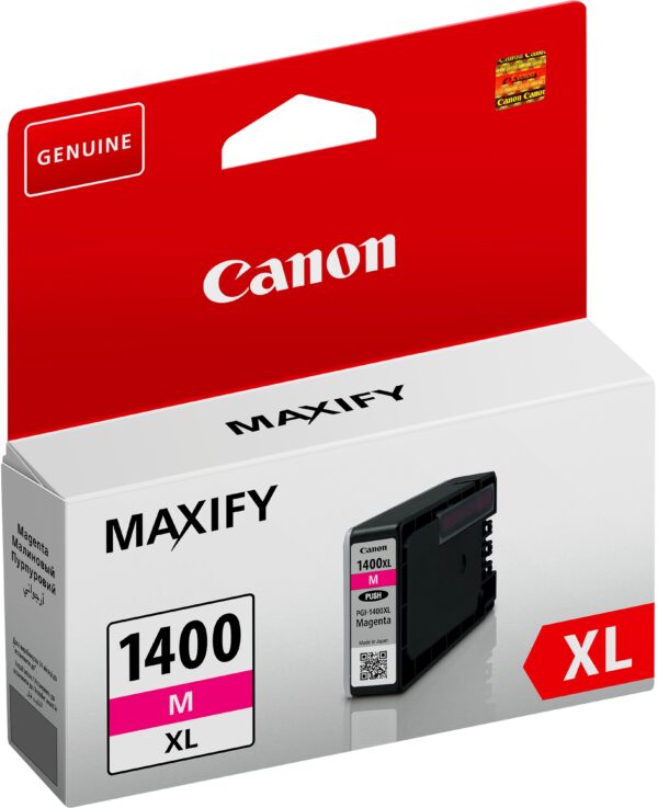 Canon PGI-1400XL M Magenta - Cartouche d'encre grande capacité Canon d'origine (9203B001AA)