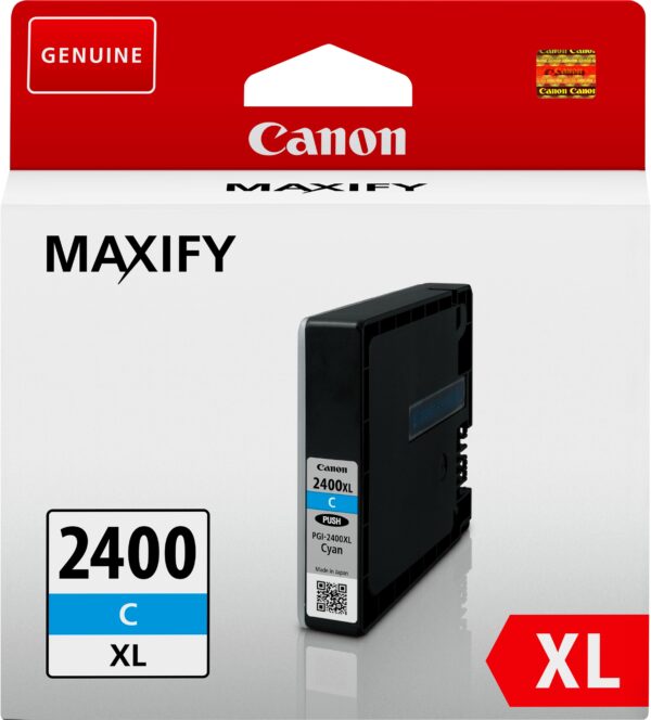 Canon PGI-2400XL C Cyan - Cartouche d'encre grande capacité Canon d'origine (9274B001AA) – Image 3