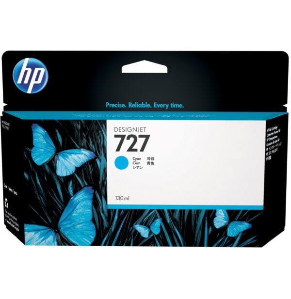 HP 727 Cyan - Cartouche d'encre HP d'origine (B3P19A)