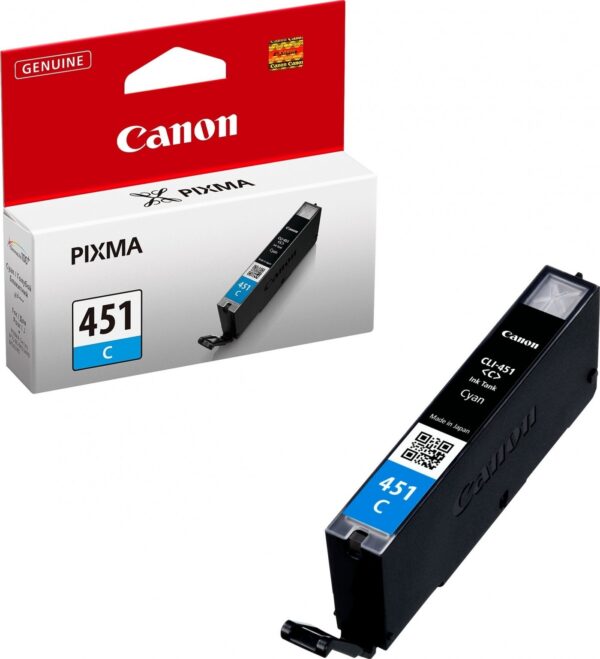 Canon CLI-451C Cyan - Cartouche d'encre Canon d'origine (6524B001AA) – Image 2