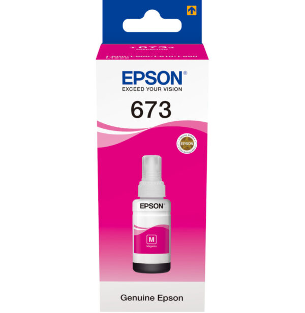 Epson 673 M (T6733) Magenta - Bouteille d'encre Epson d'origine (C13T67334A)