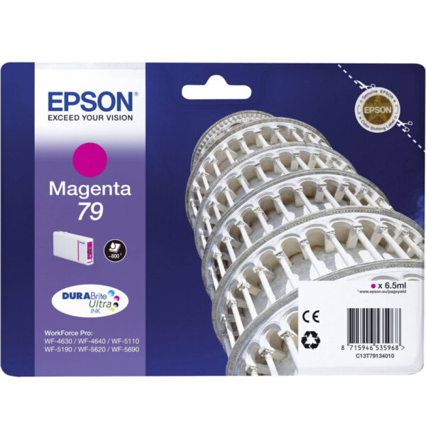 Prix Epson 79 Magenta - Cartouche d'encre Epson "TOUR DE PISE" d'origine (C13T79134010) -  - 