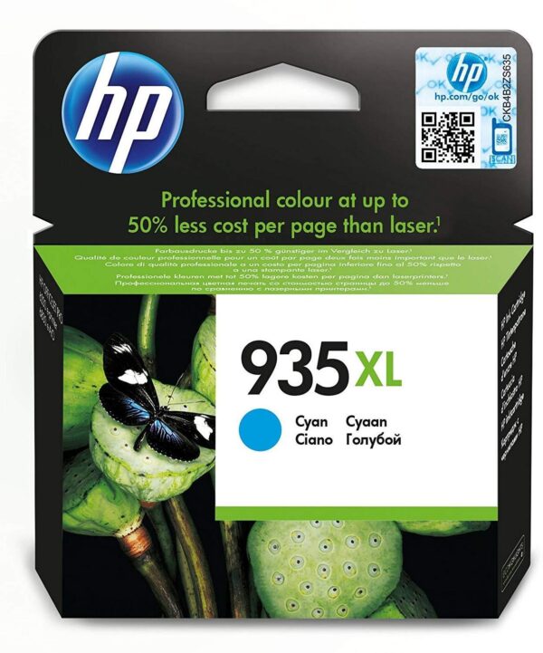 HP 935XL Cyan - Cartouche d'encre HP d'origine (C2P24AE)