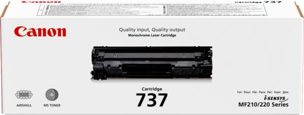 Canon 737 Noir - Toner Canon d'origine (9435B002AA) – Image 2