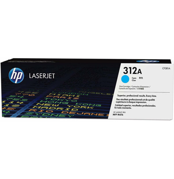 Prix HP 312A Cyan (CF381A) - Toner HP LaserJet d'origine -  2844.00 -  2844.00