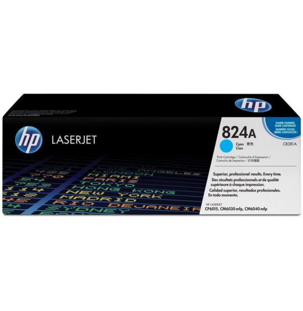 HP 824A Cyan (CB381A) - Toner HP LaserJet d'origine