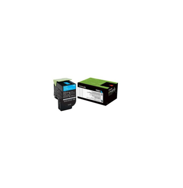 Cartouche de toner Cyan LEXMARK Return Program 1000 pages (70C80C0)