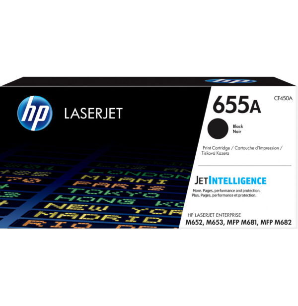 HP 655A Noir (CF450A) - Toner HP LaserJet d'origine