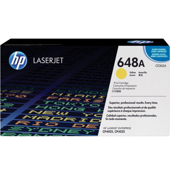 HP 648A Jaune (CE262A) - Toner HP LaserJet d'origine