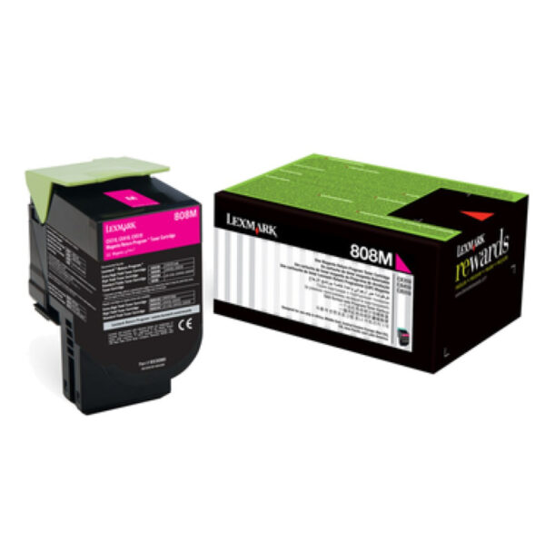 Lexmark 808M Magenta - Toner Lexmark d'origine (80C80M0)