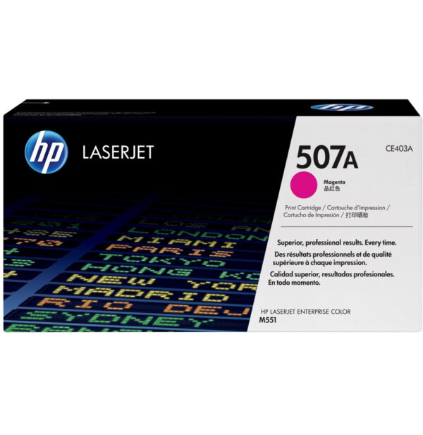 HP 507A Magenta (CE403A) - Toner HP LaserJet d'origine