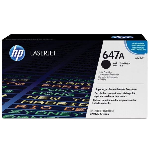 HP 647A Noir (CE260A) - Toner HP LaserJet d'origine