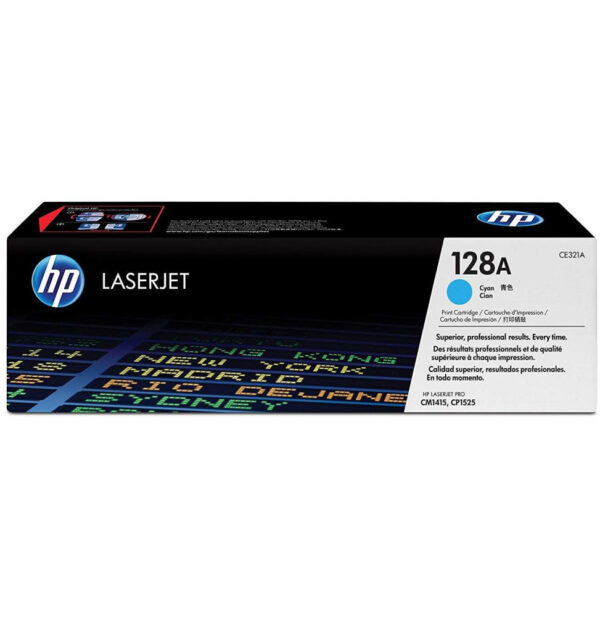 HP 128A Cyan (CE321A) - Toner HP LaserJet d'origine