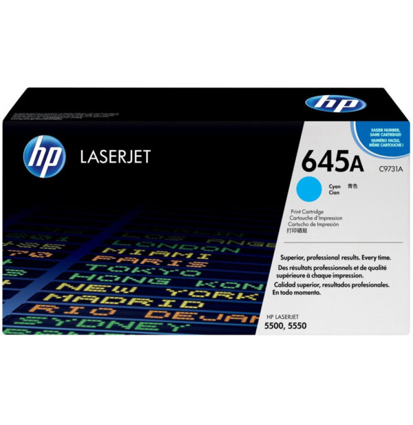 HP 645A Cyan (C9731A) - Toner HP LaserJet d'origine