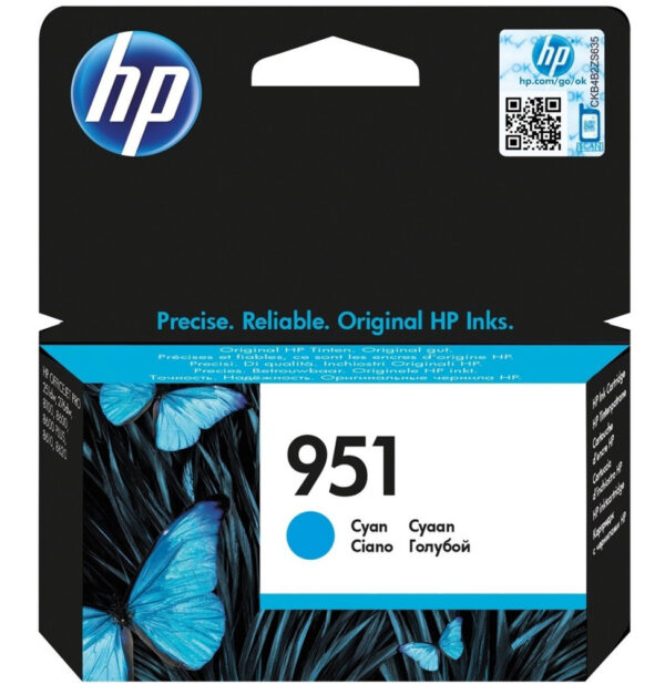 HP 951 Cyan - Cartouche d'encre HP d'origine (CN050AE)