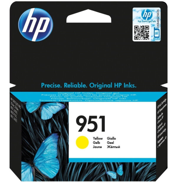 HP 951 Jaune - Cartouche d'encre HP d'origine (CN052AE)