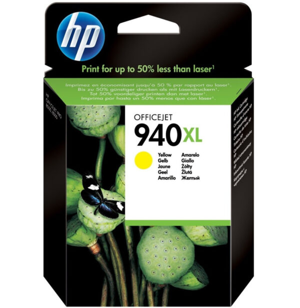 Prix HP 940XL Jaune - Cartouche d'encre grande capacité HP d'origine (C4909AE) -  - 