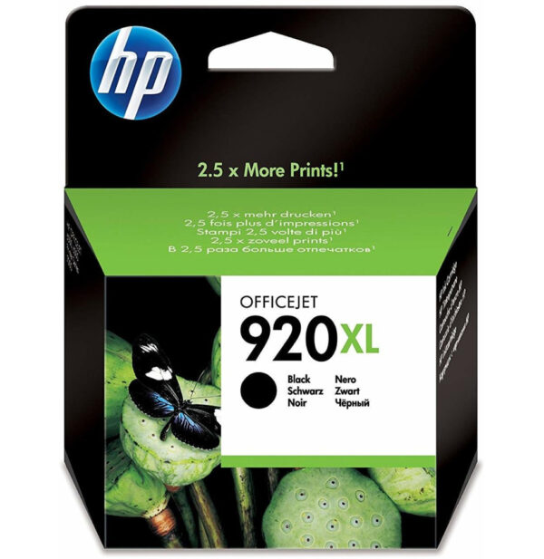 HP 920XL Noir - Cartouche d'encre grande capacité HP d'origine (CD975AE)