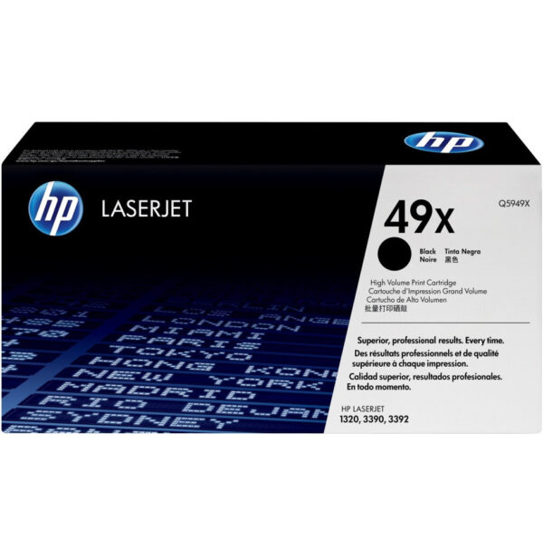 HP 49X Noir (Q5949X) - Toner grande capacité HP LaserJet d'origine