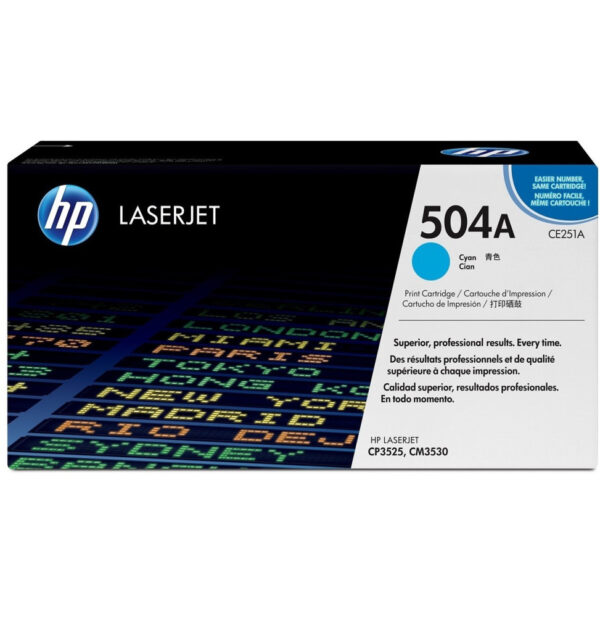 HP 504A Cyan (CE251A) - Toner HP LaserJet d'origine