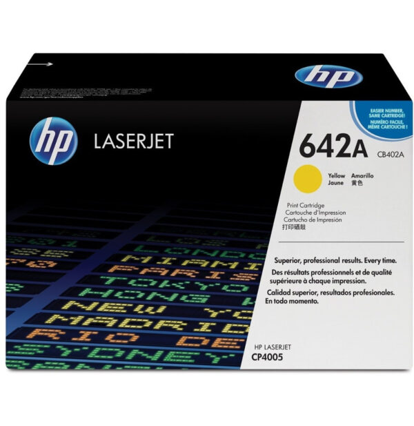 HP 642A Jaune (CB402A) - Toner HP LaserJet d'origine