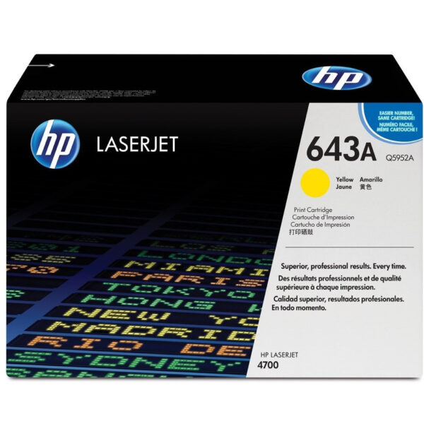 HP 643A Jaune (Q5952A) - Toner HP LaserJet d'origine