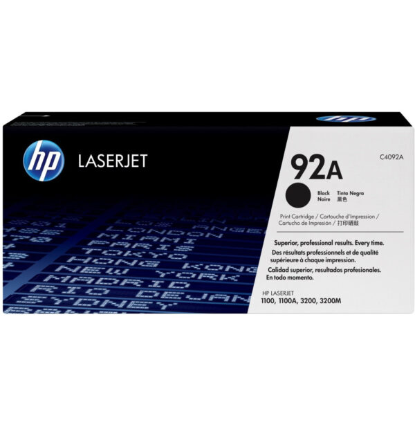 HP 92A Noir (C4092A) - Toner HP LaserJet d'origine