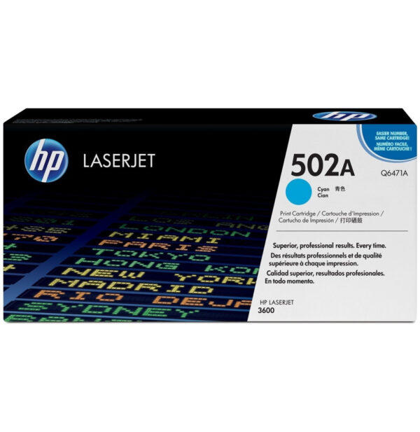 HP 502A Cyan (Q6471A) - Toner HP LaserJet d'origine