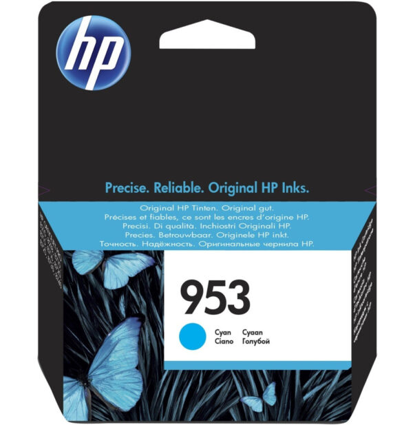 Prix HP 953 Cyan - Cartouche d'encre HP d'origine (F6U12AE) -  456.00 -  456.00