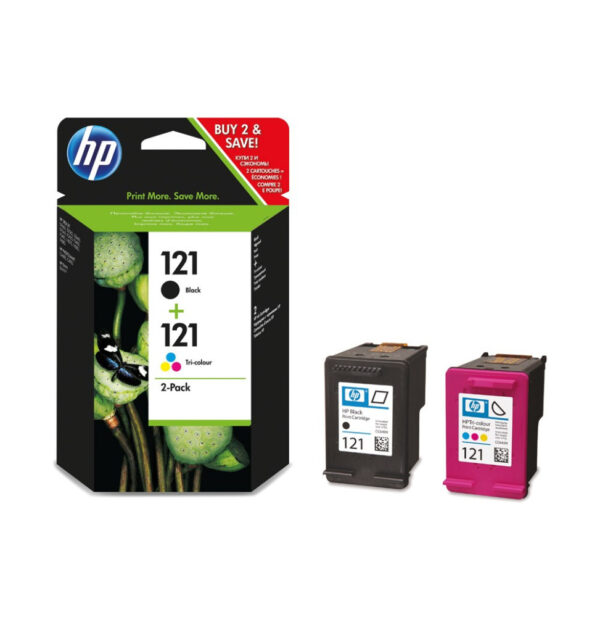 Prix HP 121 Noir + trois couleurs - Cartouche d'encre HP d'origine (CN637HE) -  - 