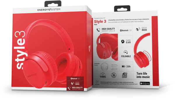 Prix Casque Bluetooth Energy Sistem Style 3 - Rouge (453061) -  287.00 -  287.00 – Image 6