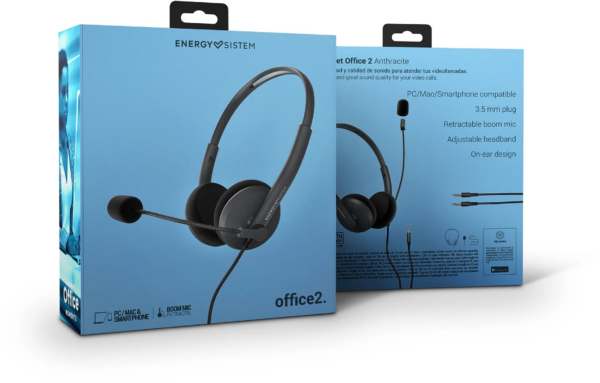 Prix Casque Energy Sistem Office 2 Anthracite - Jack 3,5mm (452132) -  143.00 -  143.00 – Image 6