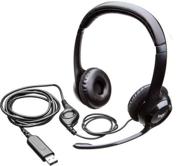 Casque Logitech H390 avec microphone anti-parasite - USB (981-000406) – Image 5