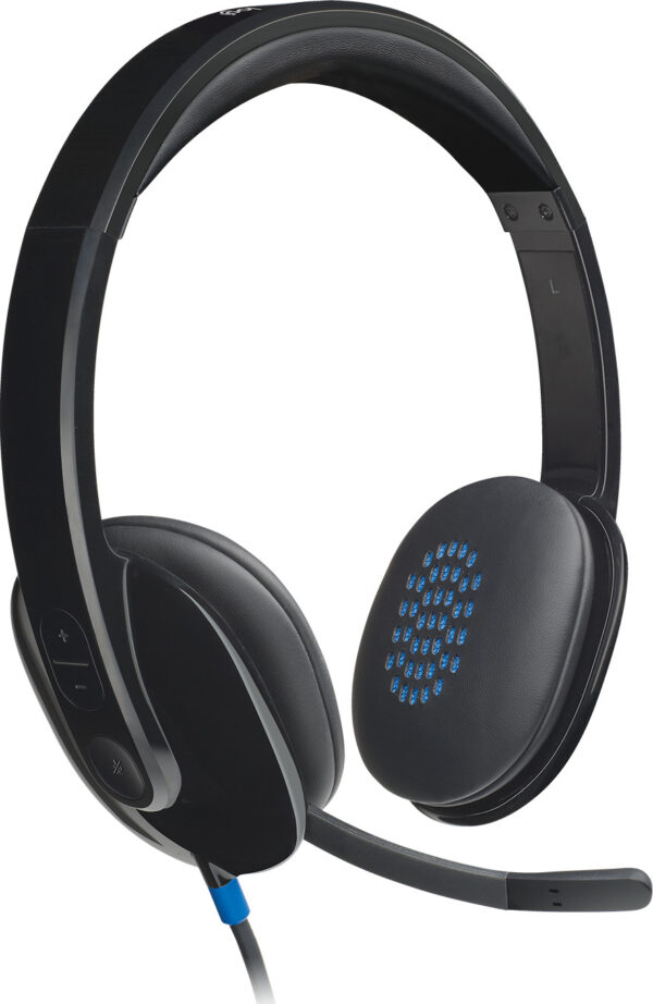 Casque Logitech H540 pour ordinateur avec microphone anti-parasite - USB (981-000480)