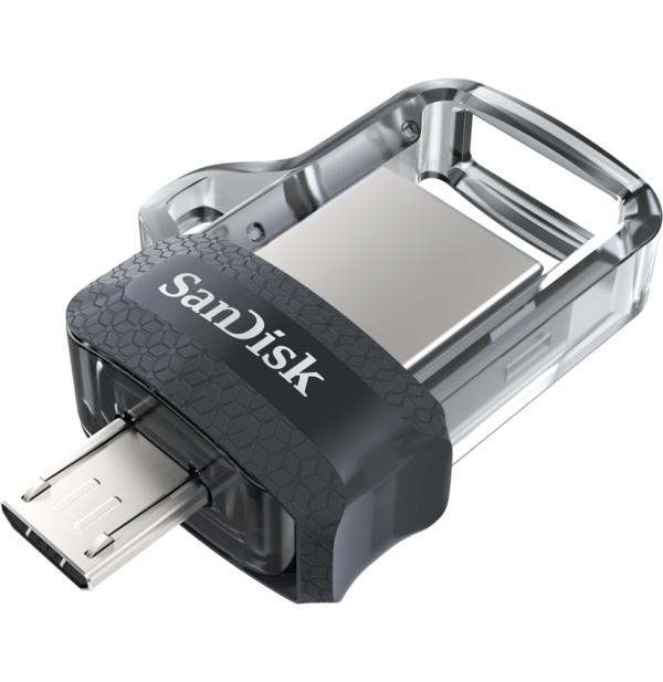 Clé USB SanDisk Ultra m3.0 double connectique micro-USB et USB 3.0 - 128 Go (SDDD3-128G-G46)